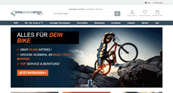 Desktop Screenshot of bikeonlineshop.at